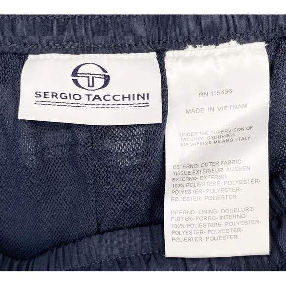 Sergio Tacchini Men’s Track Wind Lounge Sweat Activewear Mesh Lined Medium Pants - Picture 5 of 5